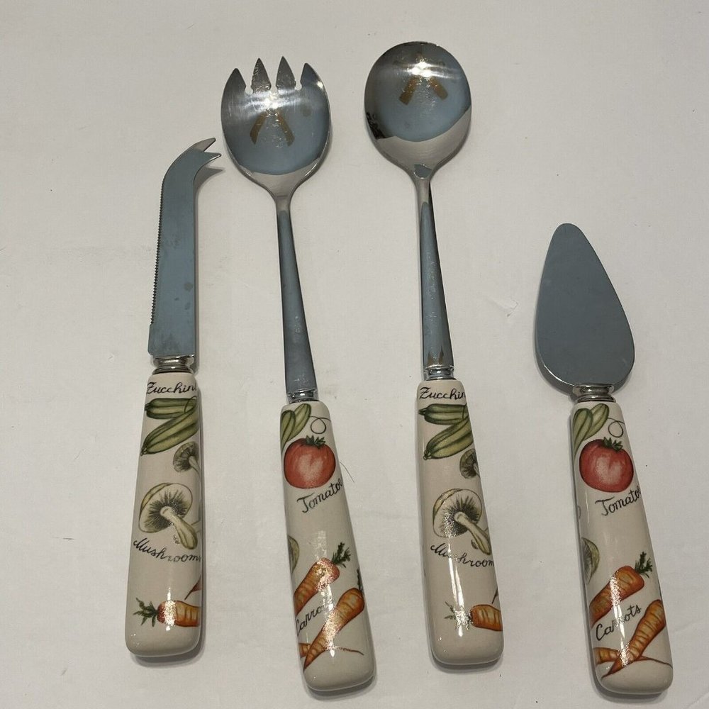 Sheffield England Franciscan Vegetable Cheese Knife Server spoon Farmhouse
